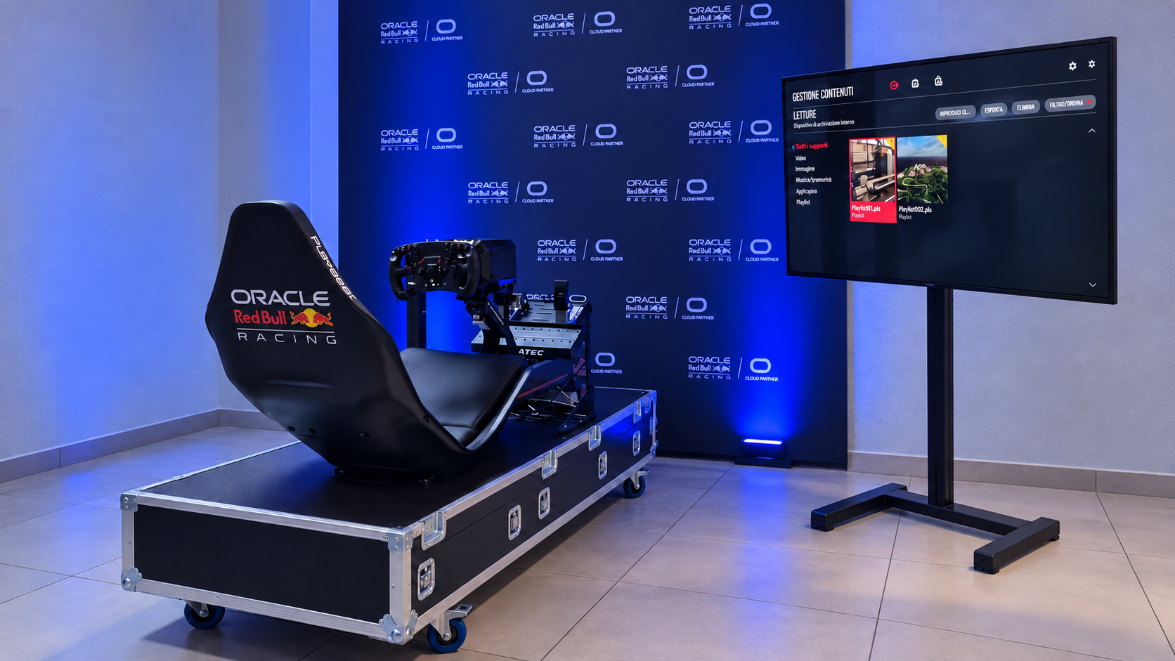 Oracle Red Bull Racing simulator