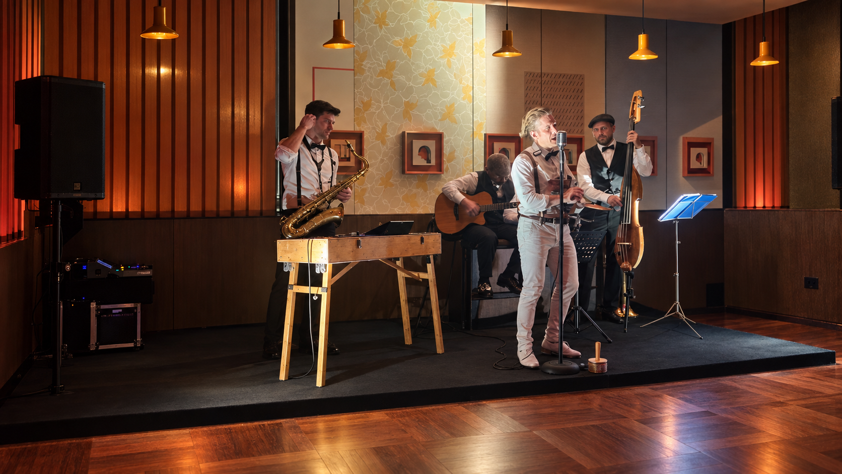 Live band in the room