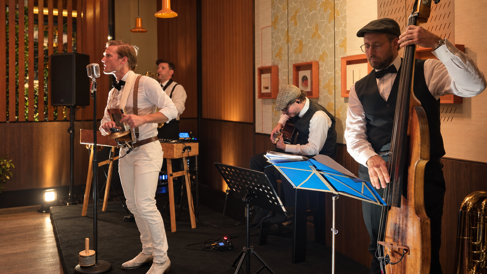 Live musicians on stage